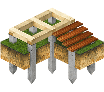 Фундамент террасы и крыльца